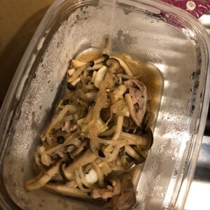 豚肉ときのこともやしの焼肉生姜炒め